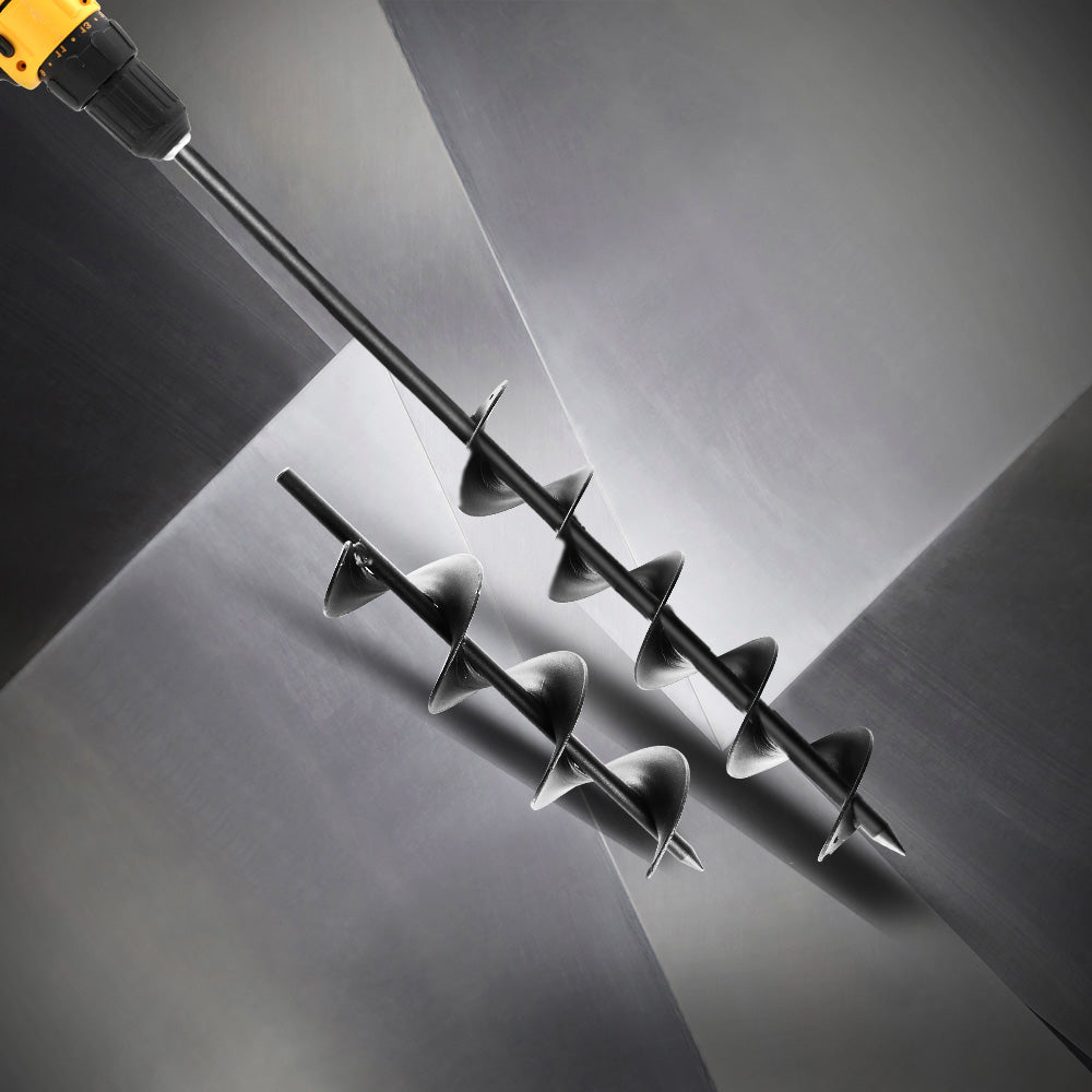 Giantz Power Garden Spiral Auger Hole Digger Earth Drill Bit Φ75x300 & 600mm-Tools > Power Tools-PEROZ Accessories