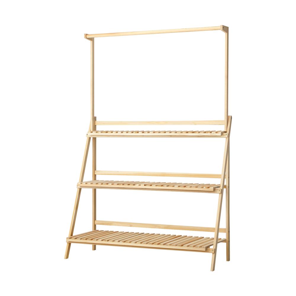 Livsip Plant Stand Outdoor Indoor Wooden Flower Pots Rack Corner Planter Shelf-Plant Stand-PEROZ Accessories