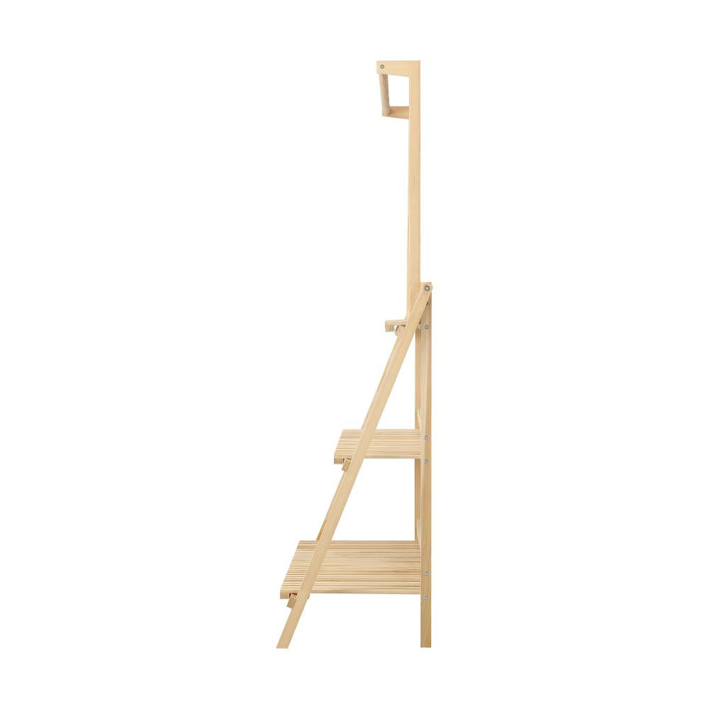 Livsip Plant Stand Outdoor Indoor Wooden Flower Pots Rack Corner Planter Shelf-Plant Stand-PEROZ Accessories