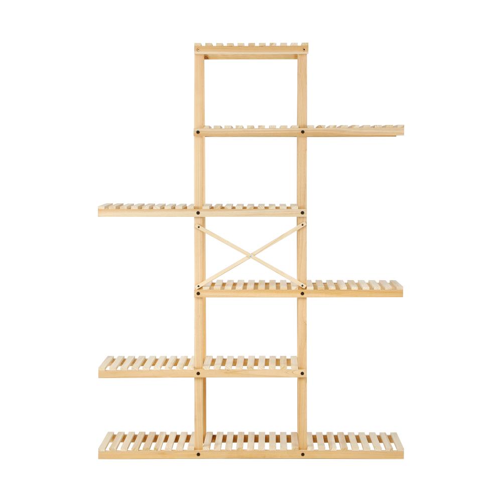 Livsip Bamboo Wood Plant Stand Flower Plants 6 Tiers Corner Display Shelves DIY-Plant Stand-PEROZ Accessories