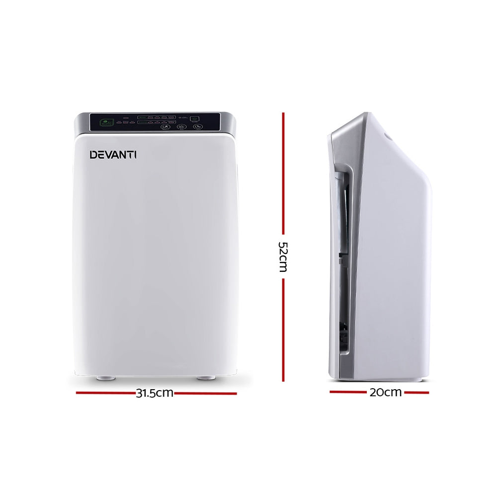Devanti Air Purifier Cleaner Home Purifiers Odour Sensor HEPA Filter-Appliances > Air Conditioners-PEROZ Accessories