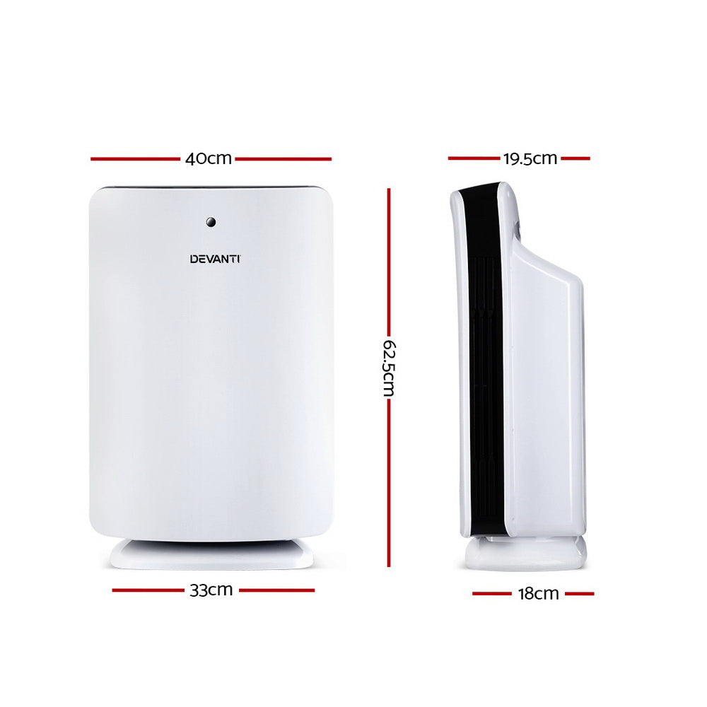 Devanti Air Purifier 3 Stage HEPA Filter-Appliances > Appliances Others-PEROZ Accessories