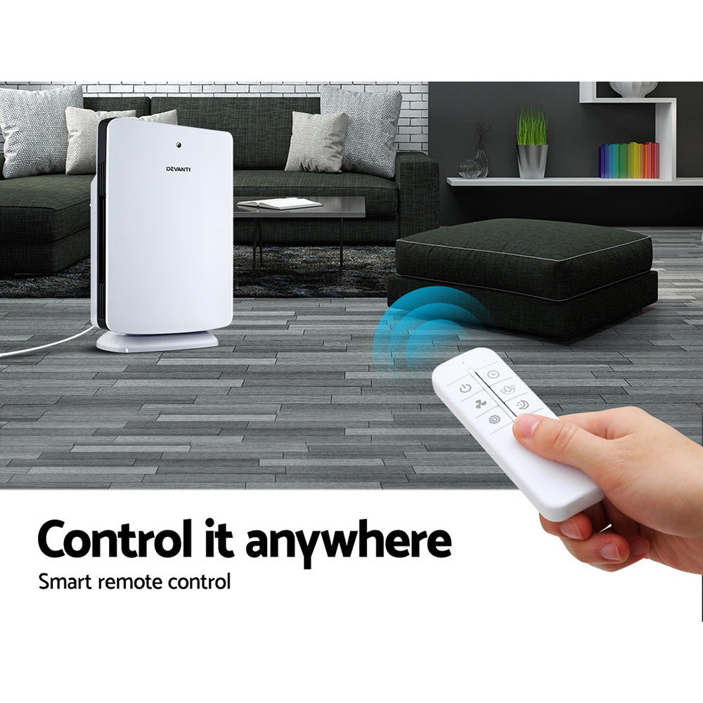 Devanti Air Purifier 3 Stage HEPA Filter-Appliances > Appliances Others-PEROZ Accessories