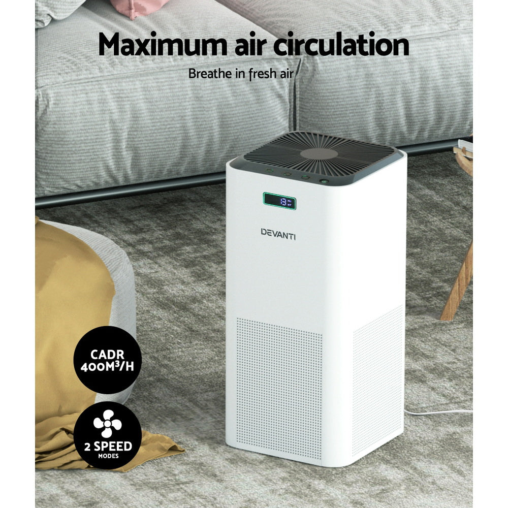 Devanti Air Purifier Home Purifiers HEPA Filter-Appliances > Aroma Diffusers & Humidifiers-PEROZ Accessories