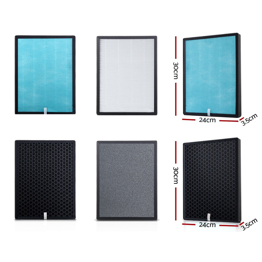 Devanti Air Purifier Replacement Filter HEPA Filters-Air Purifier Filters-PEROZ Accessories