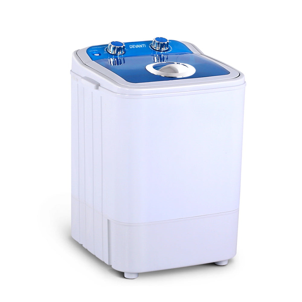 Devanti 4.6KG Mini Portable Washing Machine-Home & Garden > Garden Tools-PEROZ Accessories