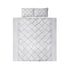 Giselle Quilt Cover Set Diamond Pinch Grey - King-Home & Garden > Bedding-PEROZ Accessories