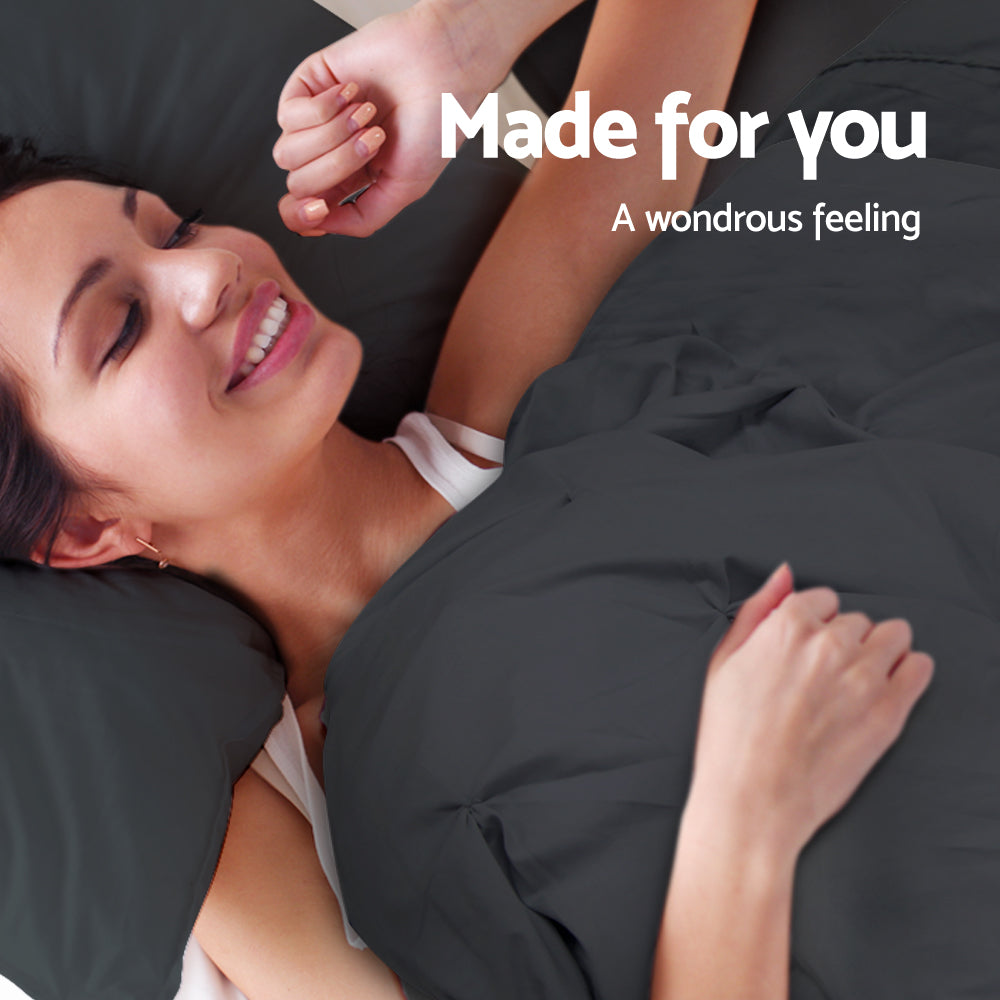 Giselle Quilt Cover Set Classic Black - Queen-Home & Garden > Bedding-PEROZ Accessories