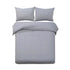 Giselle Quilt Cover Set Classic Grey - King-Home & Garden > Bedding-PEROZ Accessories
