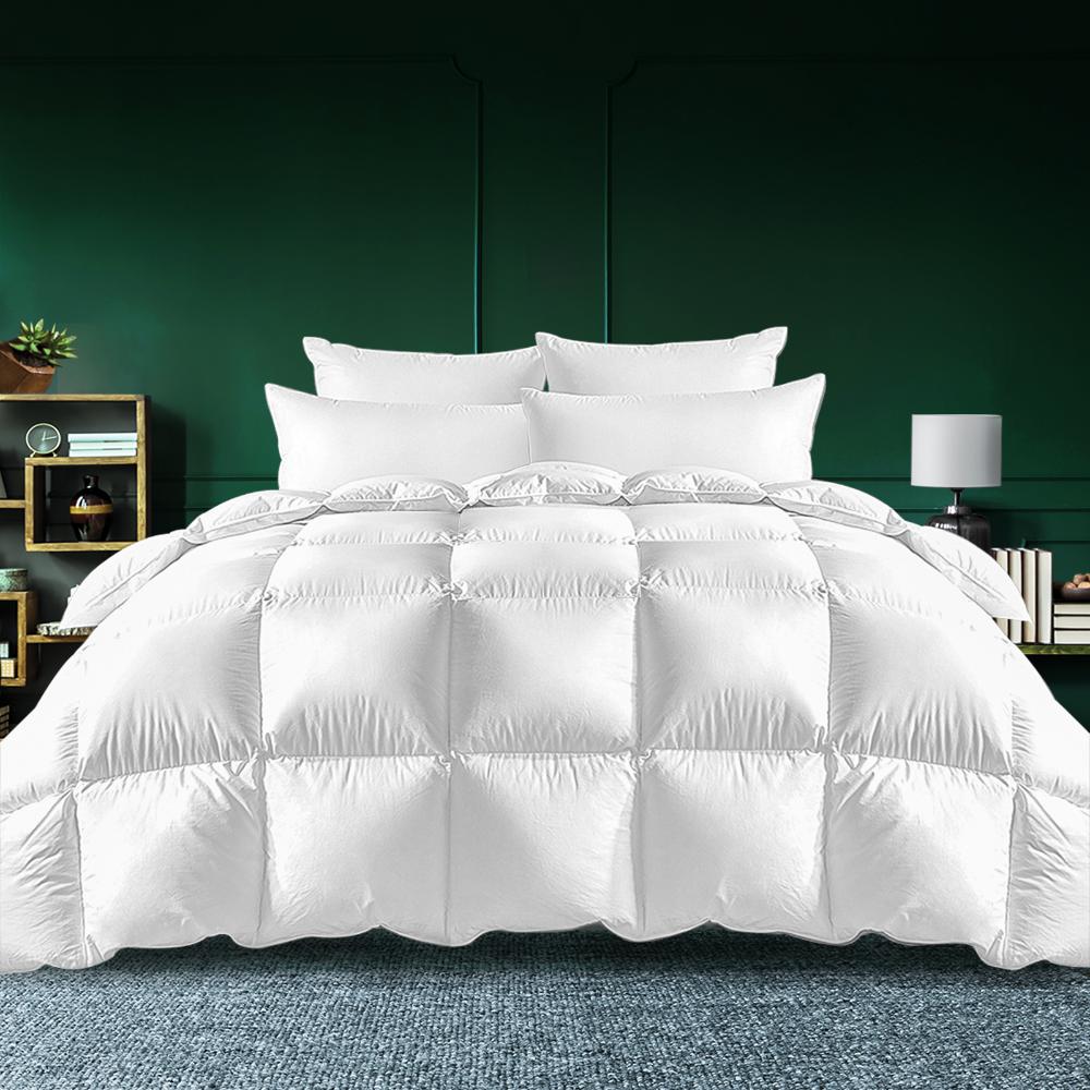 Bedra Goose Down Feather Quilt 800GSM Winter Summer Duvet Doona Quilts Queen-Goose Feather Quilt-PEROZ Accessories