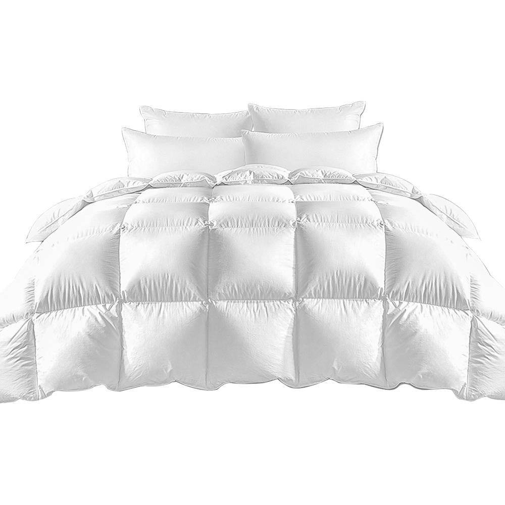 Bedra Goose Down Feather Quilt 800GSM Winter Summer Duvet Doona Quilts Queen-Goose Feather Quilt-PEROZ Accessories