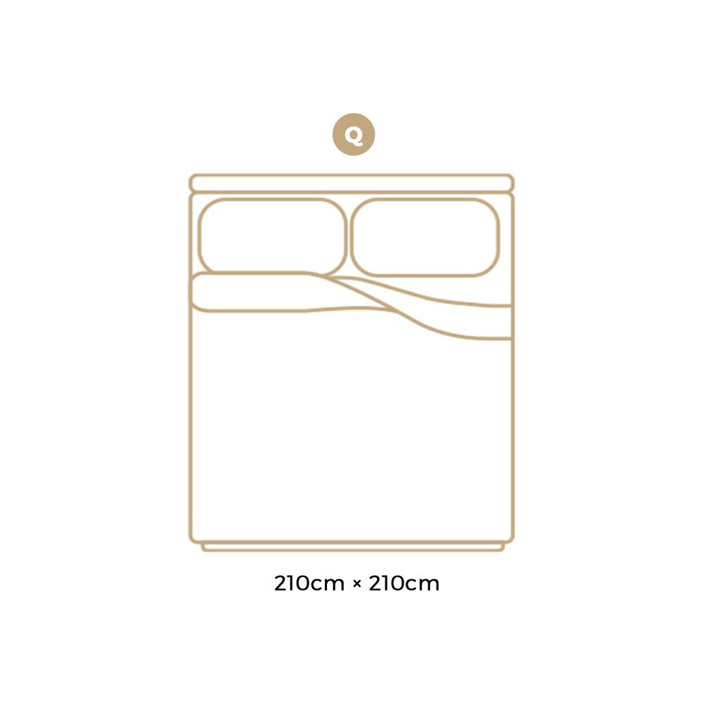 Bedra Goose Down Feather Quilt 800GSM Winter Summer Duvet Doona Quilts Queen-Goose Feather Quilt-PEROZ Accessories