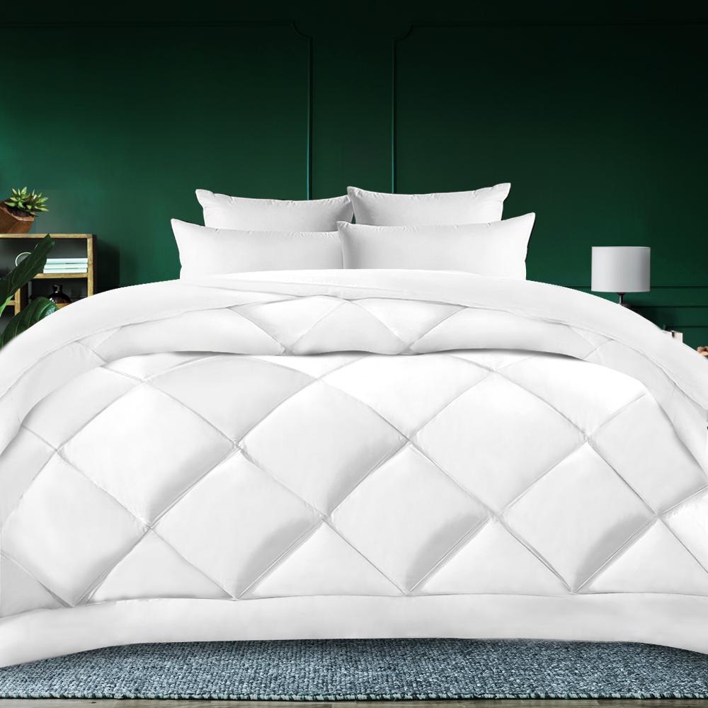 Bedra Microfibre Bamboo Quilt 400GSM Summer Winter Duvet Doona All Season Queen-Microfiber Quilt-PEROZ Accessories
