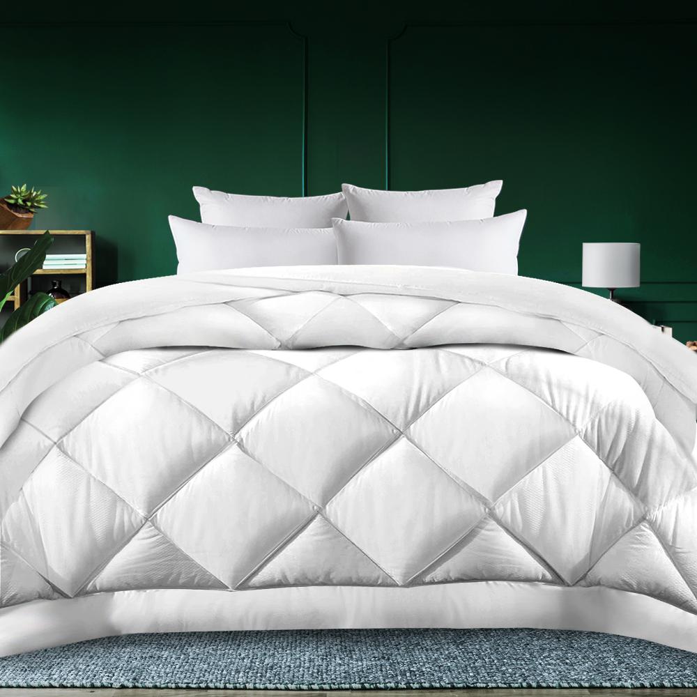 Bedra Microfibre Bamboo Quilt 750GSM Microfiber Duvet Doona Winter Quilts Queen-Microfiber Quilt-PEROZ Accessories
