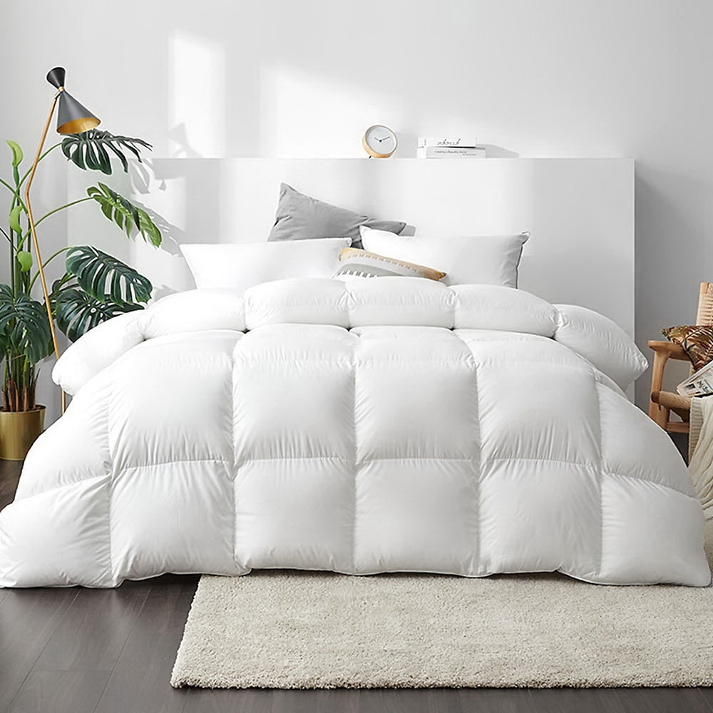 Giselle Bedding Duck Down Feather Quilt 700GSM King Size-Home & Garden > Bedding-PEROZ Accessories
