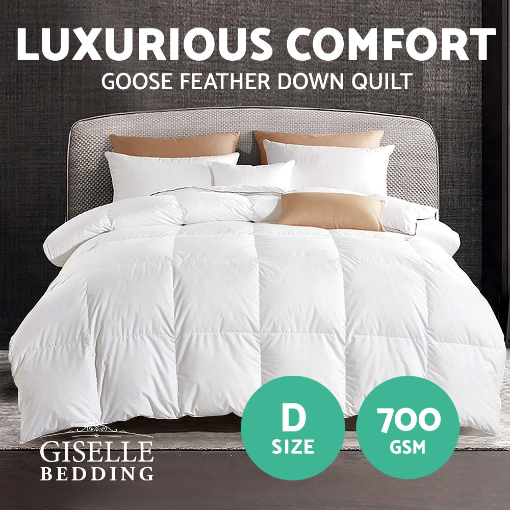 Giselle Bedding Double Size Goose Down Quilt-Home & Garden > Bedding-PEROZ Accessories