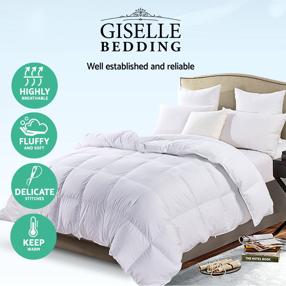 Giselle Bedding Double Size Goose Down Quilt-Home & Garden > Bedding-PEROZ Accessories