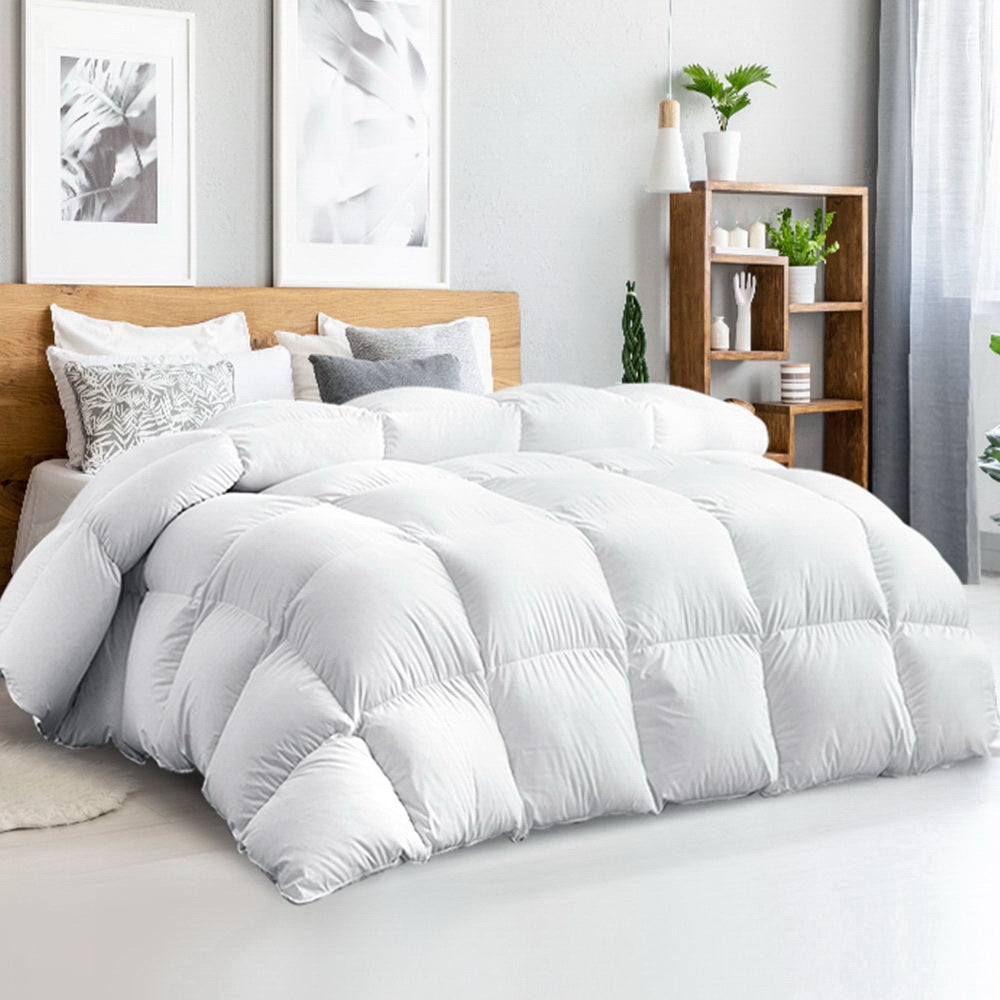 Giselle Bedding Queen Size 500GSM Goose Down Feather Quilt-Home &amp; Garden &gt; Bedding-PEROZ Accessories
