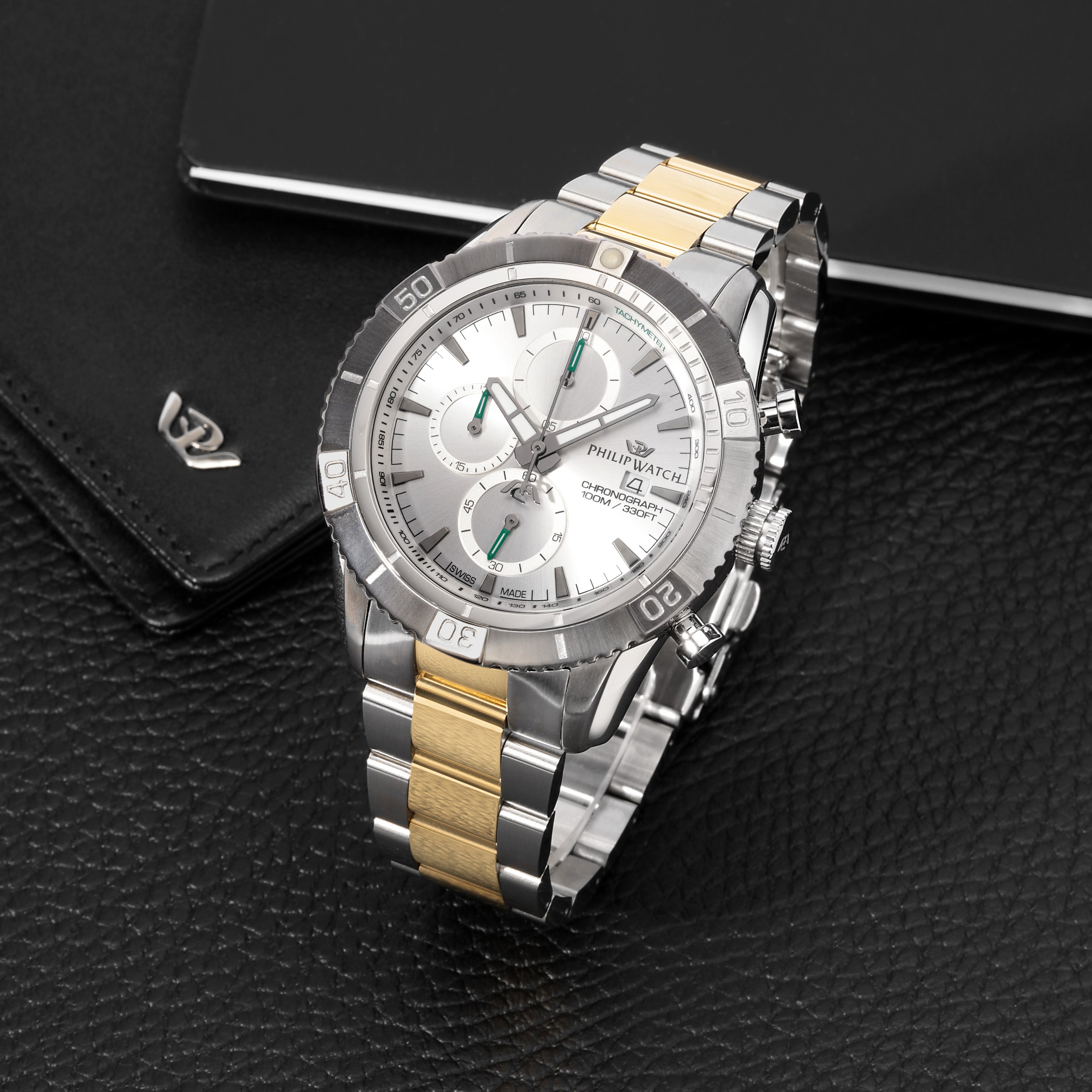 Philip Watch - Champion Two Tone 45mm Chronograph Men&