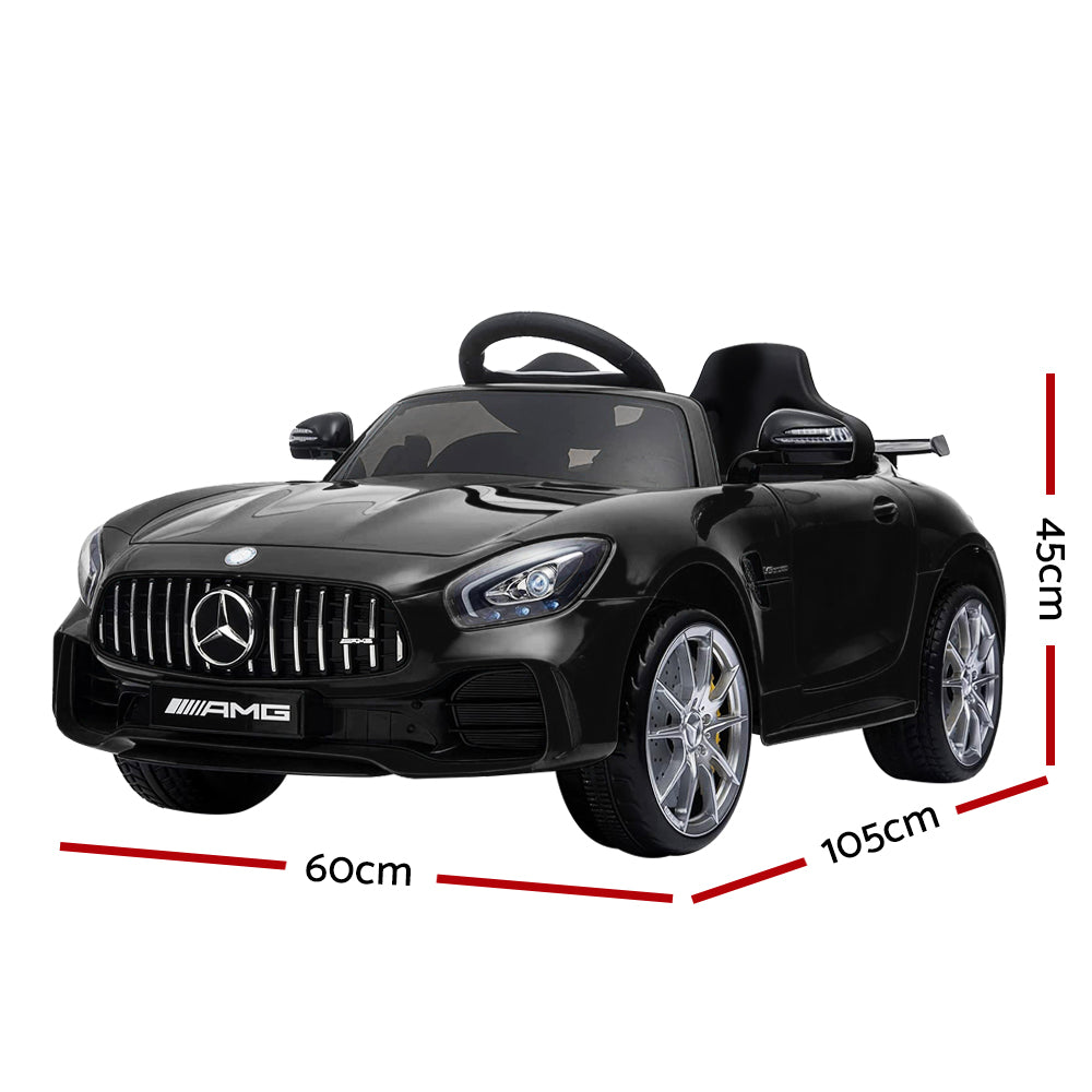 Kids Ride On Car MercedesBenz AMG GT R Electric Black-Baby & Kids > Ride on Cars, Go-karts & Bikes-PEROZ Accessories