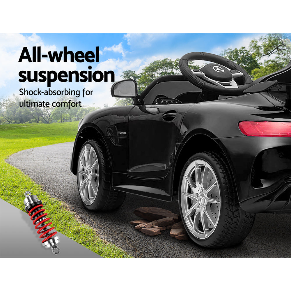 Kids Ride On Car MercedesBenz AMG GT R Electric Black-Baby & Kids > Ride on Cars, Go-karts & Bikes-PEROZ Accessories
