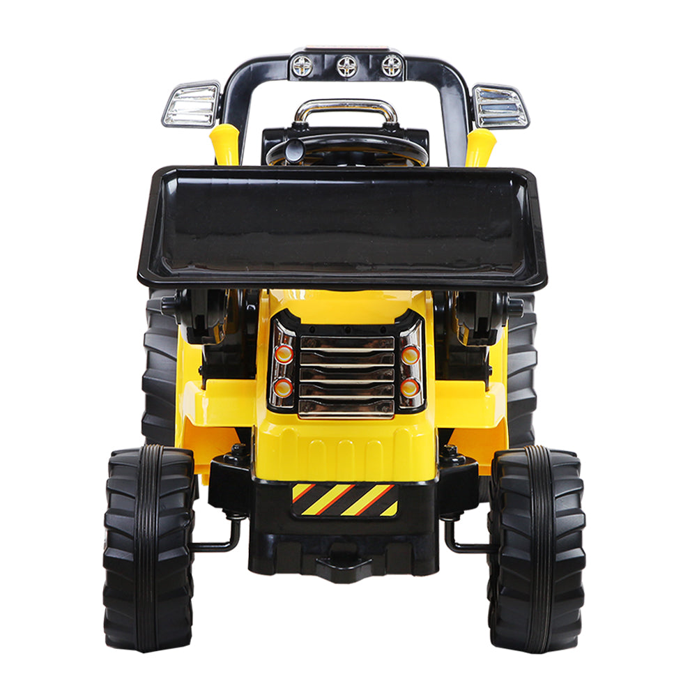 Rigo Kids Ride On Bulldozer Digger Electric Car Yellow-Baby & Kids > Ride on Cars, Go-karts & Bikes-PEROZ Accessories