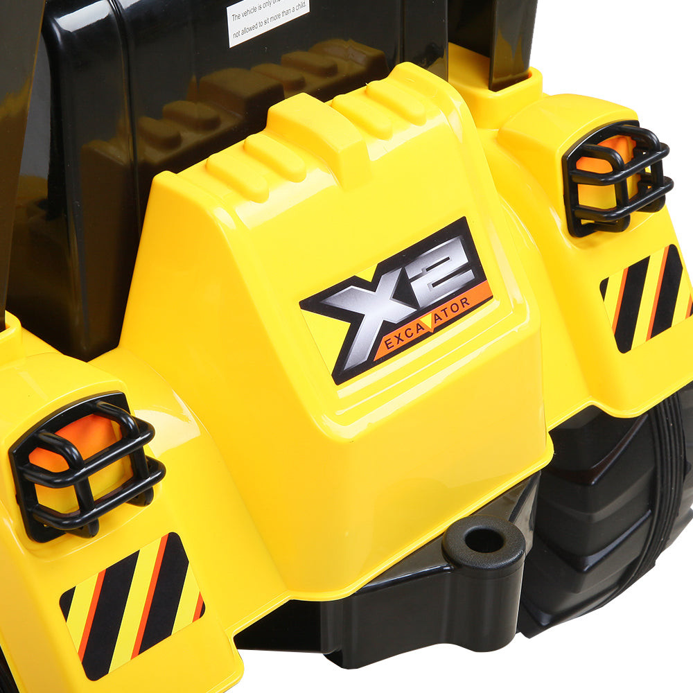 Rigo Kids Ride On Bulldozer Digger Electric Car Yellow-Baby & Kids > Ride on Cars, Go-karts & Bikes-PEROZ Accessories