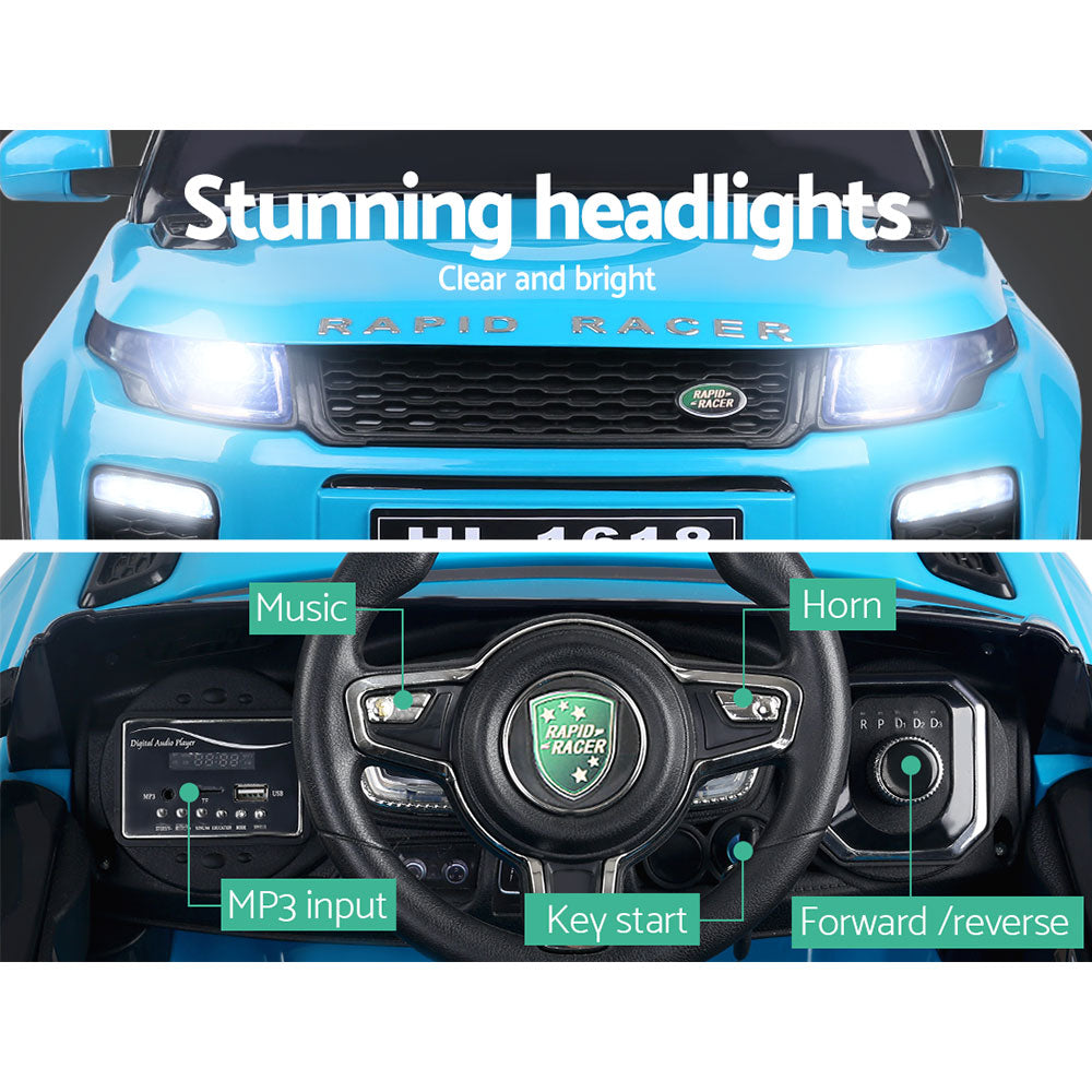 Rigo Ride On Car Toy Kids Electric Cars 12V Battery SUV Blue-Baby & Kids > Ride on Cars, Go-karts & Bikes-PEROZ Accessories