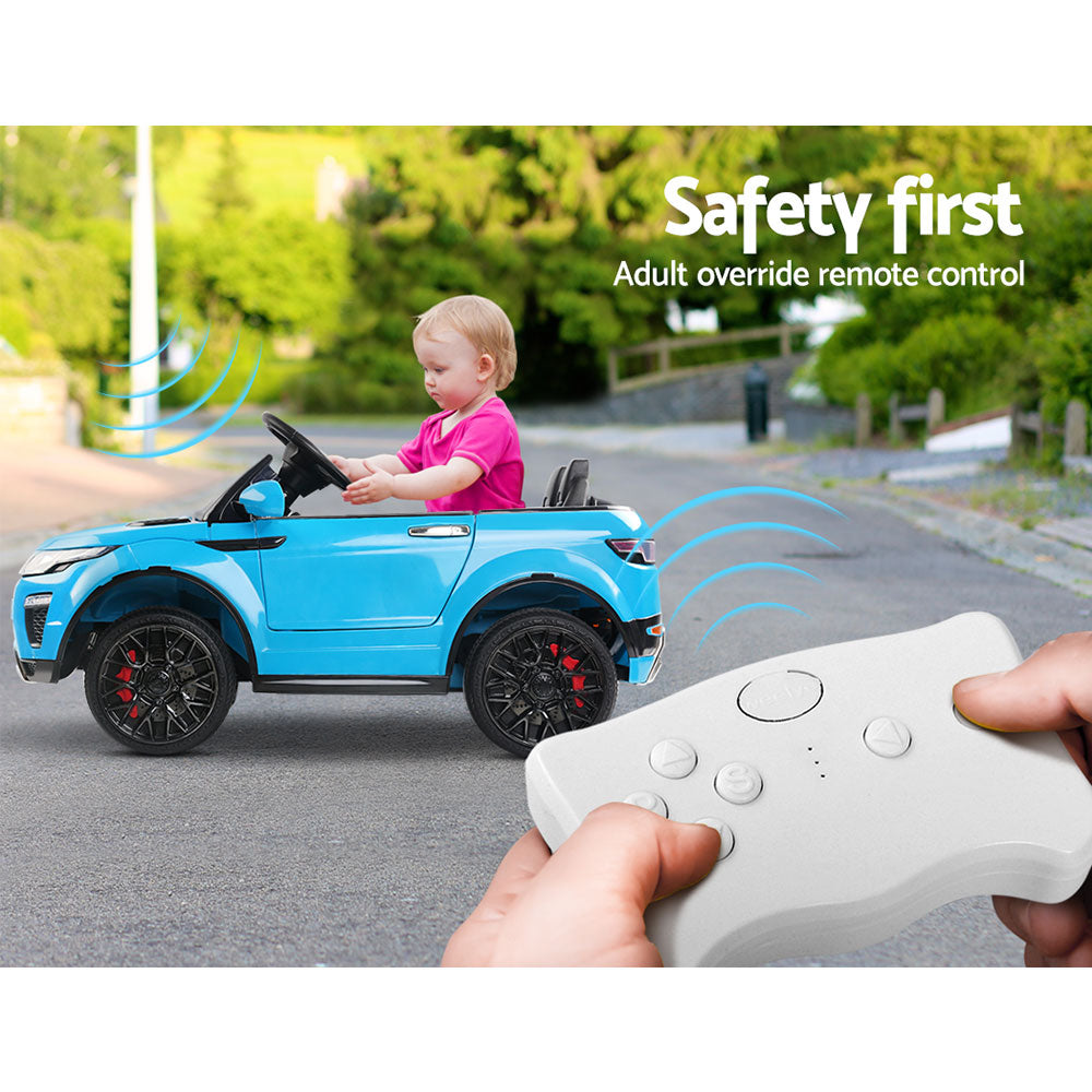 Rigo Ride On Car Toy Kids Electric Cars 12V Battery SUV Blue-Baby & Kids > Ride on Cars, Go-karts & Bikes-PEROZ Accessories