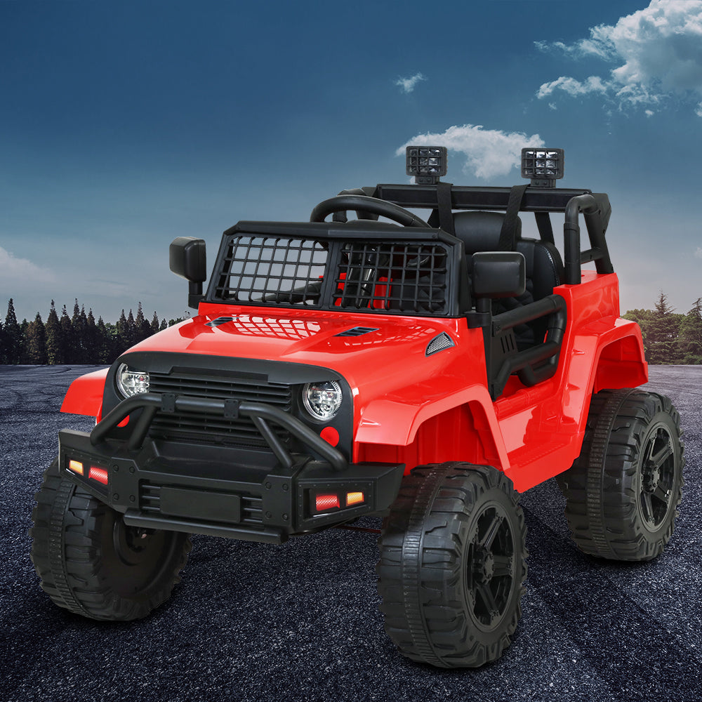 Rigo Kids Ride On Car Electric 12V Car Toys Jeep Battery Remote Control Red-Baby & Kids > Ride on Cars, Go-karts & Bikes-PEROZ Accessories