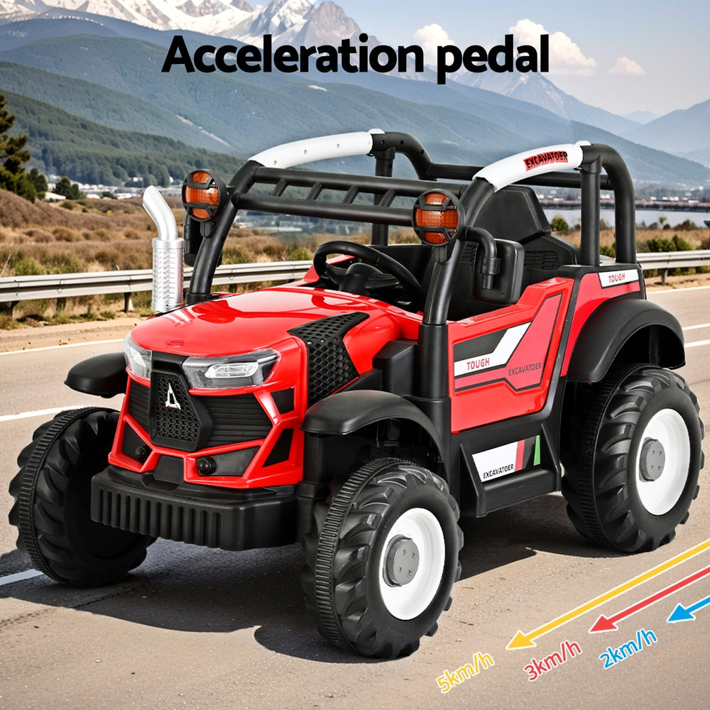Rigo Kids Electric Ride On Car Off Road Jeep Remote 12V Red-Baby & Kids > Ride on Cars, Go-karts & Bikes-PEROZ Accessories