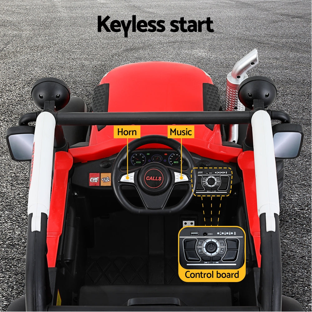 Rigo Kids Electric Ride On Car Off Road Jeep Remote 12V Red-Baby & Kids > Ride on Cars, Go-karts & Bikes-PEROZ Accessories