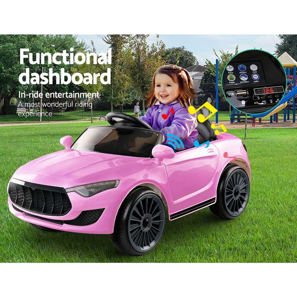 Rigo Kids Ride On Car Battery Electric Toy Remote Control Pink Cars Dual Motor-Baby &amp; Kids &gt; Ride on Cars, Go-karts &amp; Bikes-PEROZ Accessories