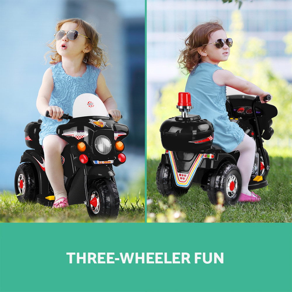 Rigo Kids Ride On Motorbike Motorcycle Car Black-Ride on Toys - Motorbikes-PEROZ Accessories