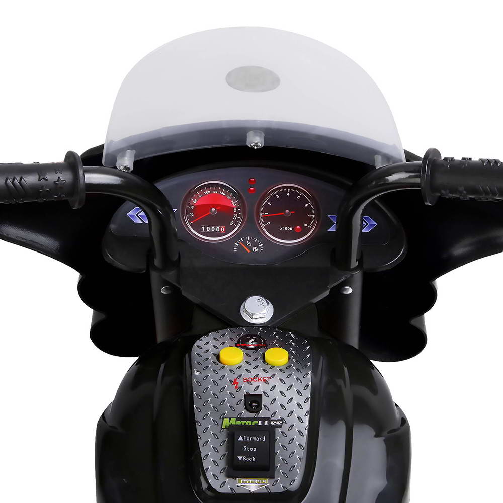 Rigo Kids Ride On Motorbike Motorcycle Car Black-Ride on Toys - Motorbikes-PEROZ Accessories