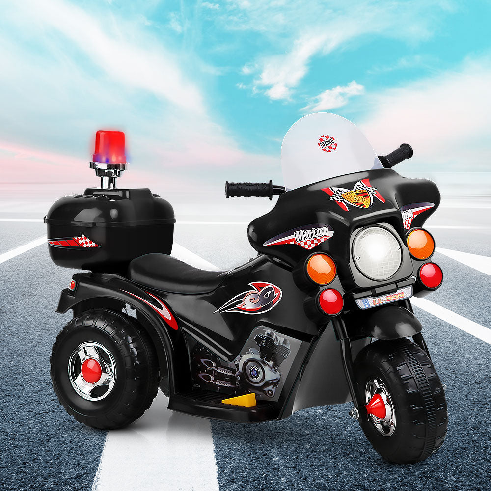 Rigo Kids Ride On Motorbike Motorcycle Car Black-Ride on Toys - Motorbikes-PEROZ Accessories