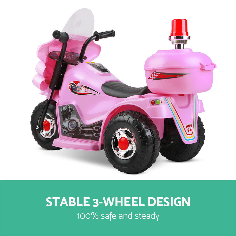 Rigo Kids Ride On Motorbike Motorcycle Car Pink-Ride on Toys - Motorbikes-PEROZ Accessories