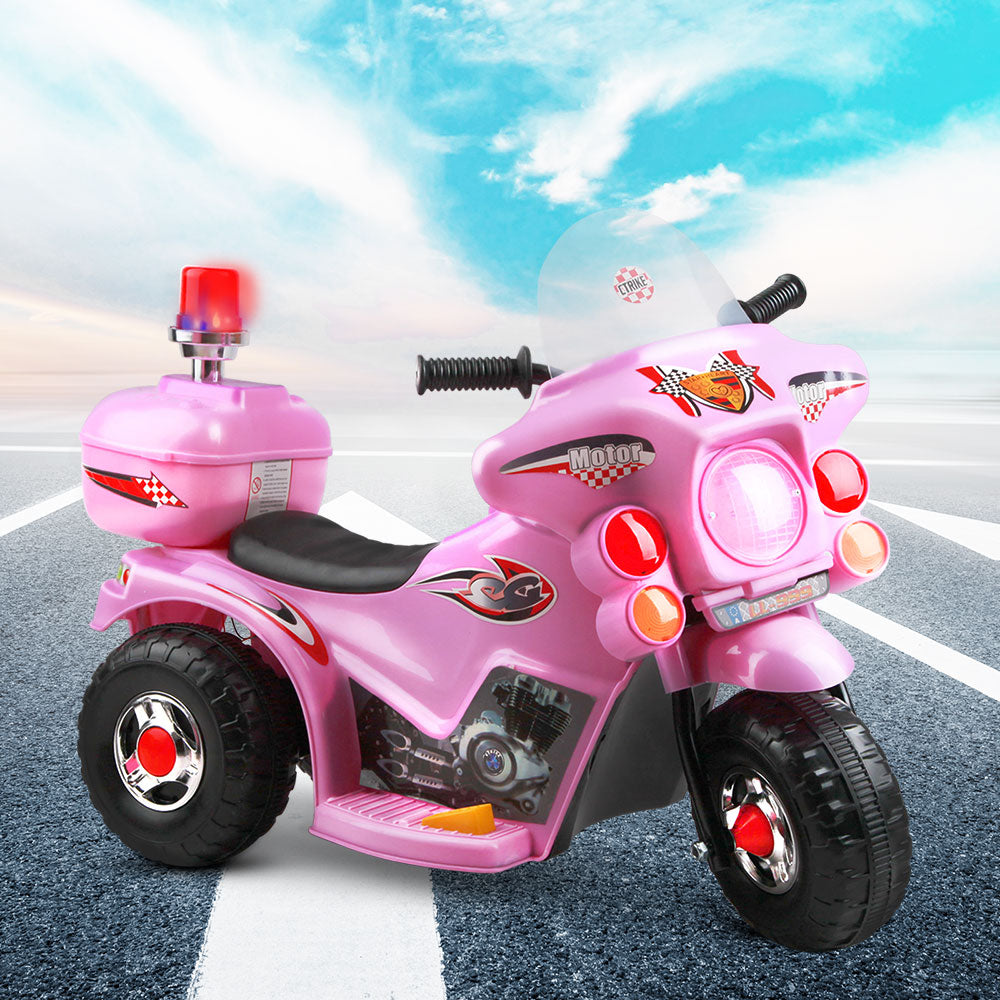 Rigo Kids Ride On Motorbike Motorcycle Car Pink-Ride on Toys - Motorbikes-PEROZ Accessories