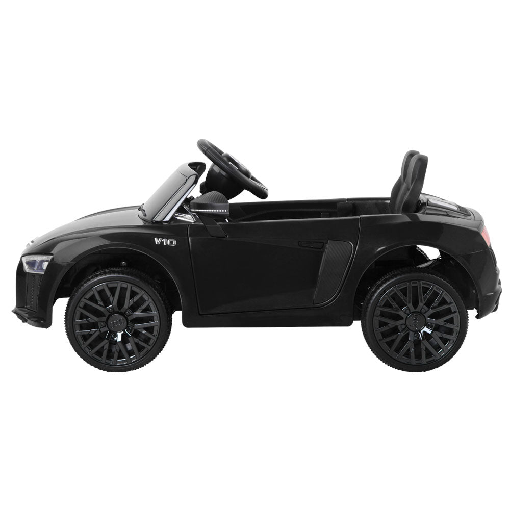 Kids Ride On Car Audi R8 Licensed Sports Electric Toy Cars Black-Baby & Kids > Ride on Cars, Go-karts & Bikes-PEROZ Accessories