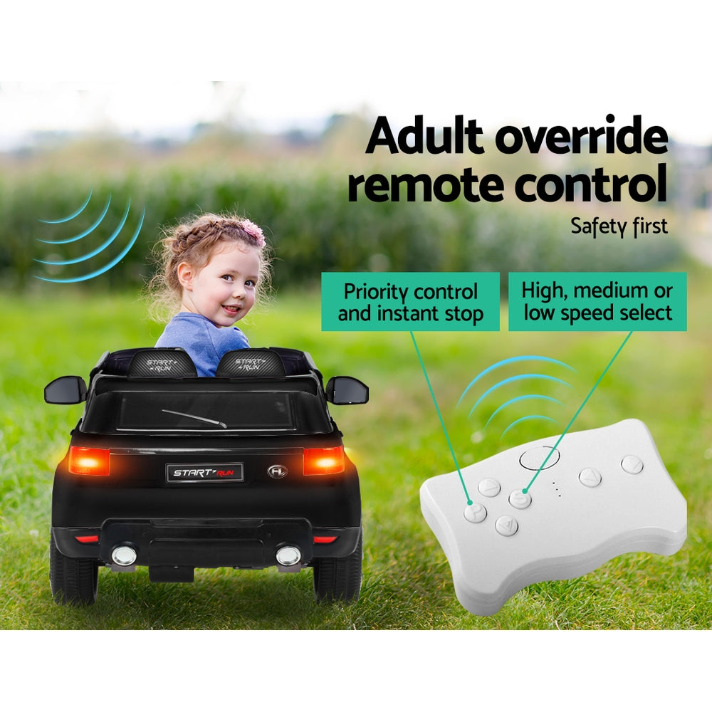 Rigo Kids Ride On Car Electric 12V Black-Baby & Kids > Ride on Cars, Go-karts & Bikes-PEROZ Accessories