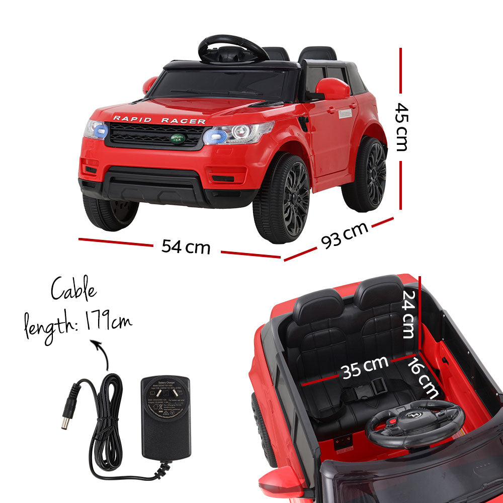 Rigo Kids Ride On Car 12V Electric Toys Cars Battery Remote Control Red-Baby & Kids > Ride on Cars, Go-karts & Bikes-PEROZ Accessories