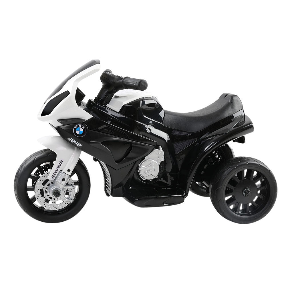 Kids Ride On Motorbike BMW Licensed S1000RR Motorcycle Car Black-Baby & Kids > Ride on Cars, Go-karts & Bikes-PEROZ Accessories