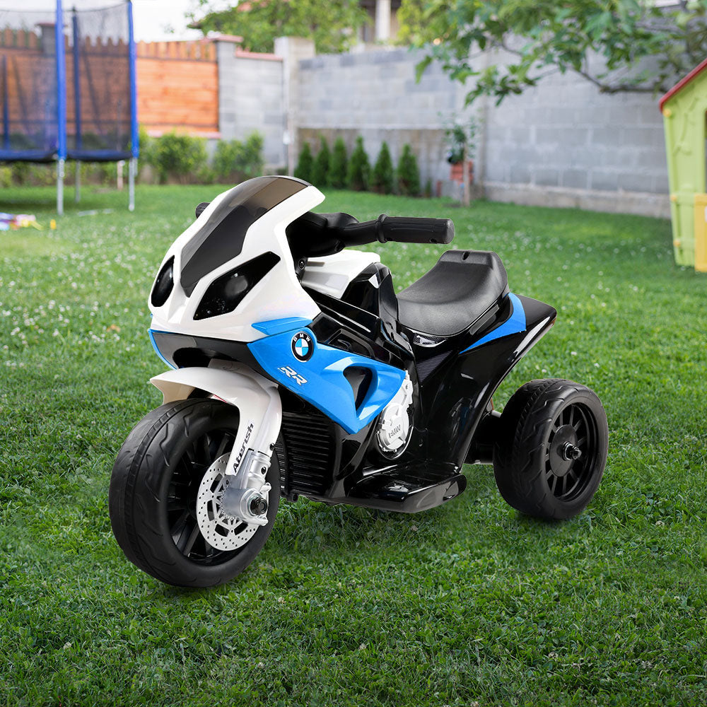 Kids Ride On Motorbike BMW Licensed S1000RR Motorcycle Car Blue-Baby & Kids > Ride on Cars, Go-karts & Bikes-PEROZ Accessories