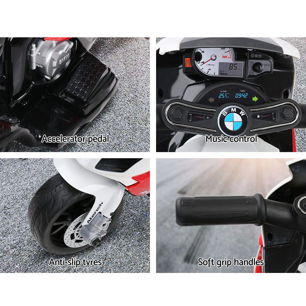Kids Ride On Motorbike BMW Licensed S1000RR Motorcycle Car Red-Baby & Kids > Ride on Cars, Go-karts & Bikes-PEROZ Accessories
