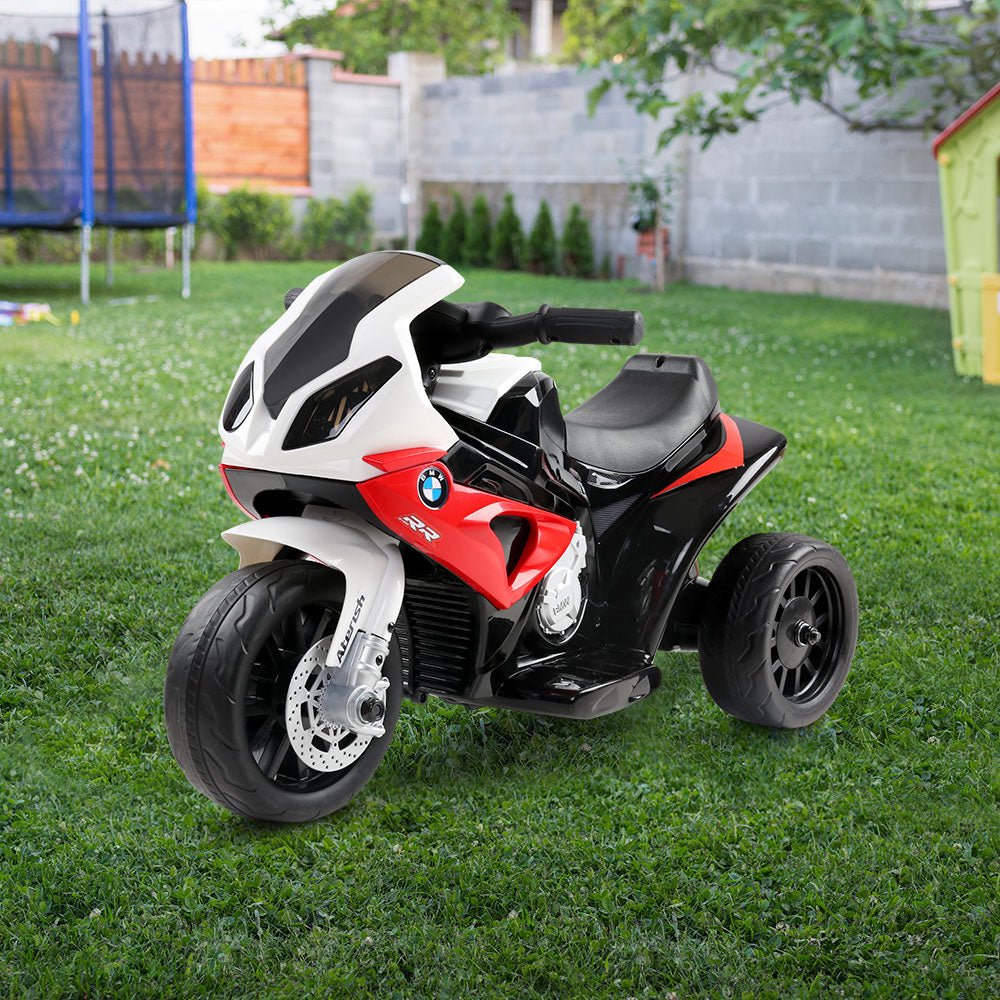 Kids Ride On Motorbike BMW Licensed S1000RR Motorcycle Car Red-Baby & Kids > Ride on Cars, Go-karts & Bikes-PEROZ Accessories