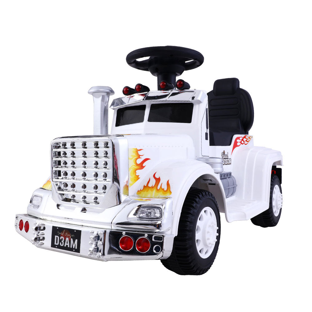 Ride On Cars Kids Electric Toys Car Battery Truck Childrens Motorbike Toy Rigo White-Baby &amp; Kids &gt; Ride on Cars, Go-karts &amp; Bikes-PEROZ Accessories