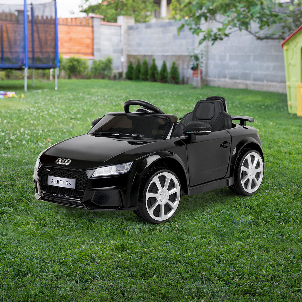 Kids Ride On Car Audi Licensed TT RS Black-Baby & Kids > Ride on Cars, Go-karts & Bikes-PEROZ Accessories