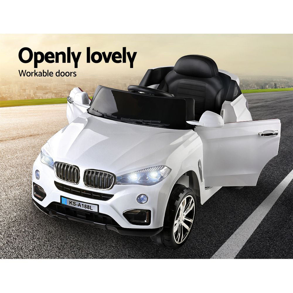 Rigo Kids Ride On Car - White-Baby & Kids > Ride on Cars, Go-karts & Bikes-PEROZ Accessories