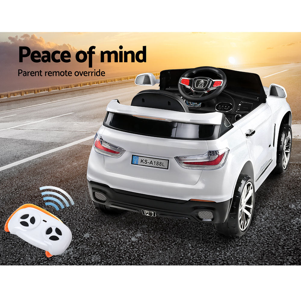 Rigo Kids Ride On Car - White-Baby & Kids > Ride on Cars, Go-karts & Bikes-PEROZ Accessories