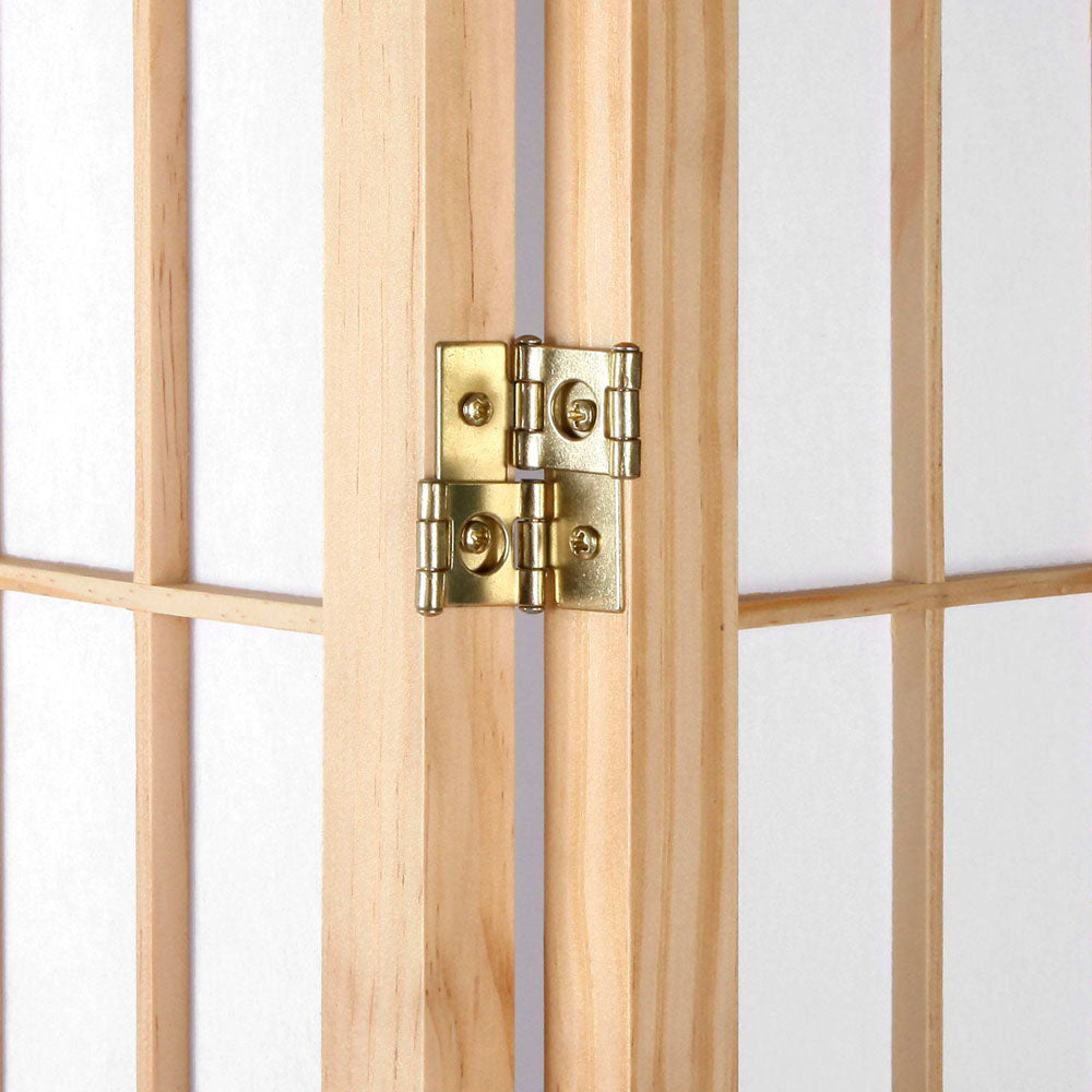 Artiss Room Divider Screen Wood Timber Dividers Fold Stand Wide Beige 6 Panel-Furniture > Living Room - Peroz Australia - Image - 6